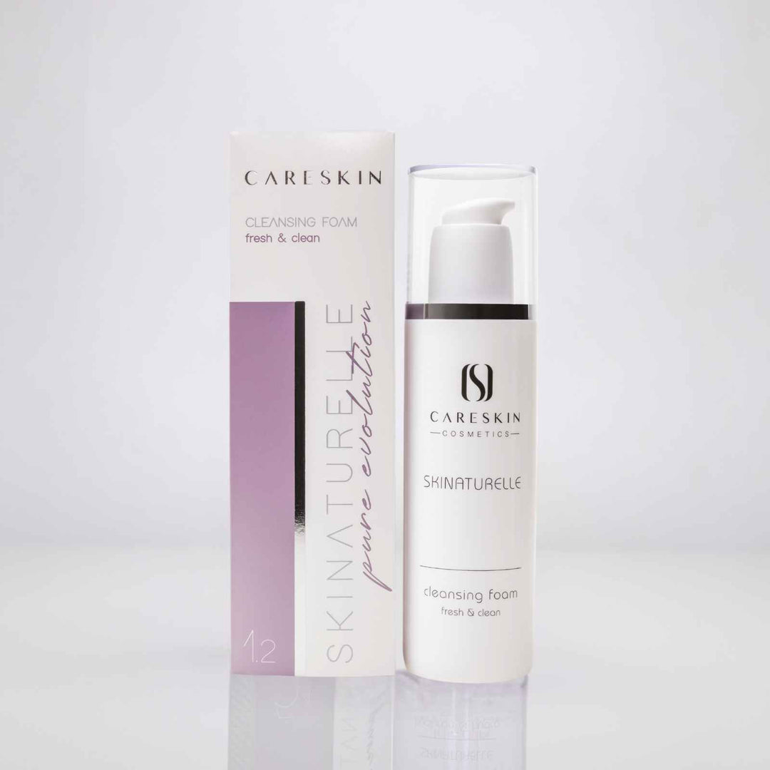 Careskin Skinaturelle Cleansing Foam Pumpflasche mit Verpackung – fresh & clean Reinigungsschaum für das Gesicht