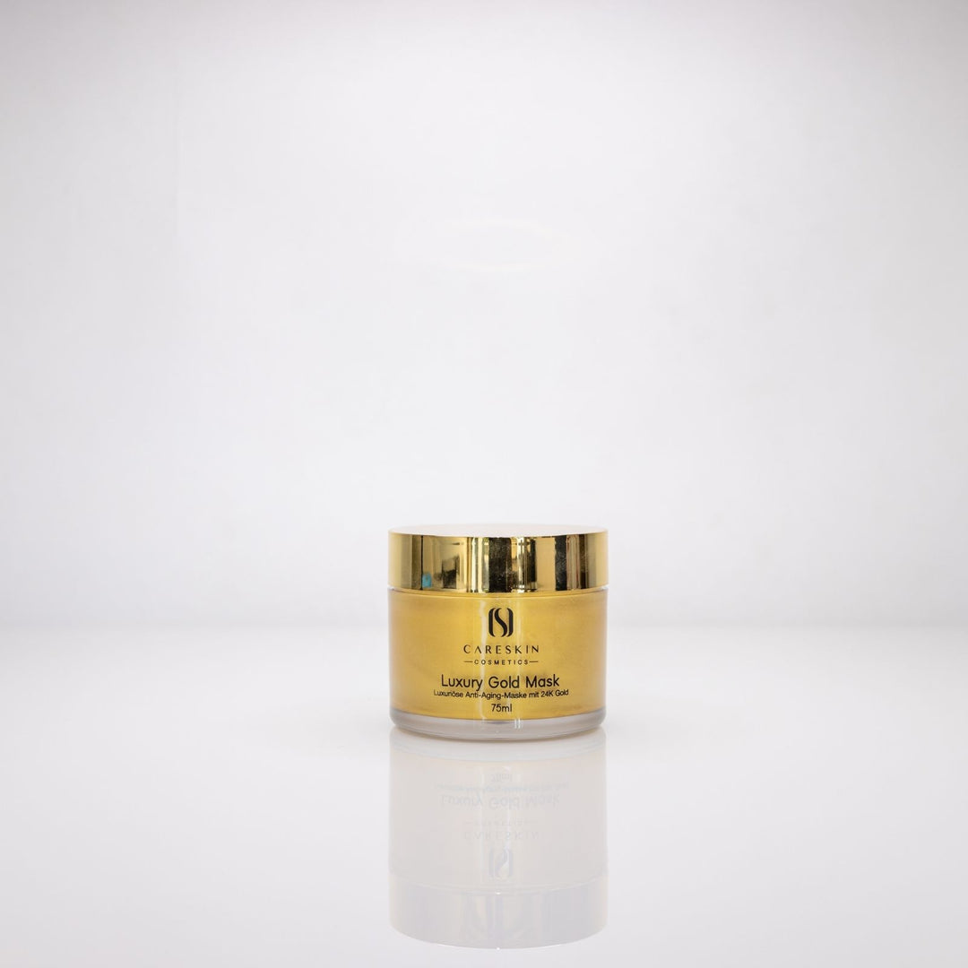 Careskin Luxury Gold Mask Tiegel mit Golddeckel – luxuriöse Anti-Aging-Gesichtsmaske mit 24K Gold 75ml
