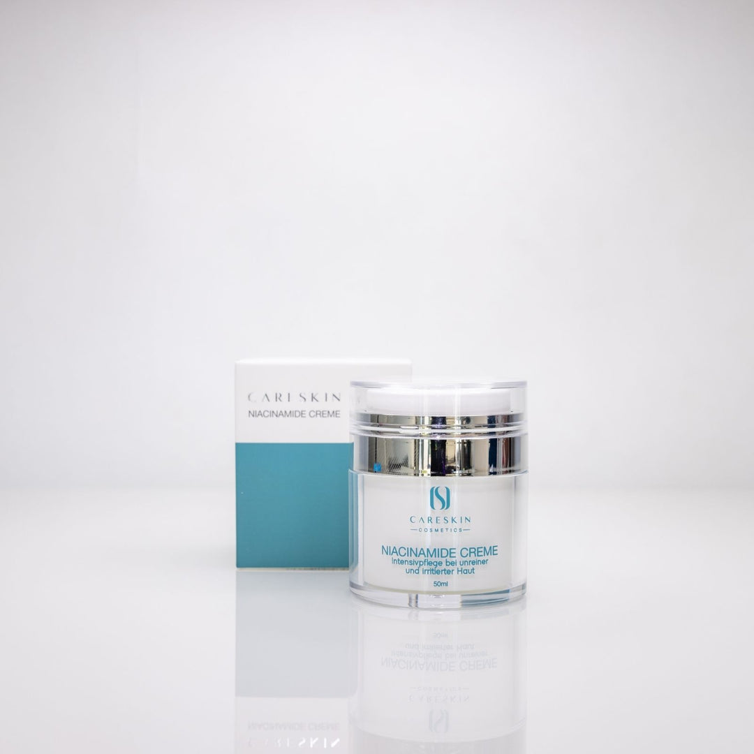 Careskin Niacinamide Creme Tiegel mit Verpackung – Intensivpflege bei unreiner und irritierter Haut 50ml