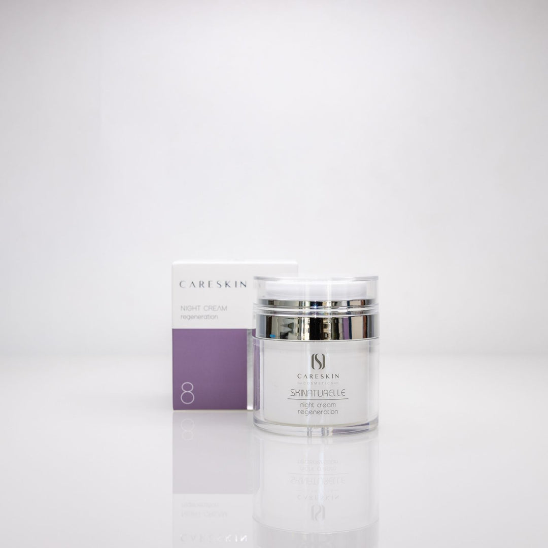 Careskin Skinaturelle Night Cream Tiegel mit Verpackung – regenerierende Nachtcreme für intensive Hautpflege