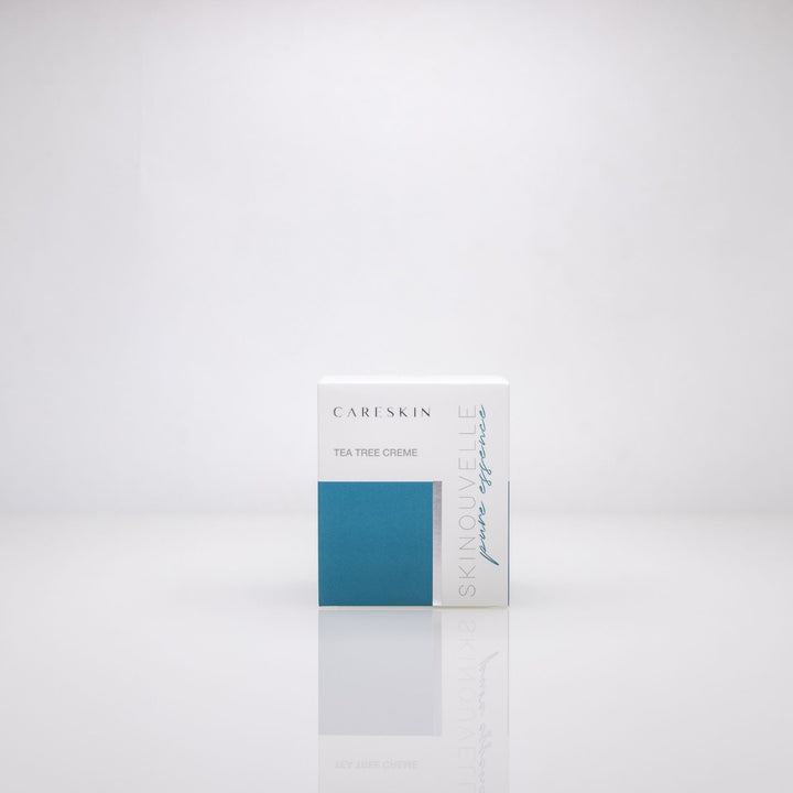 Careskin Skinouvelle Tea Tree Creme Verpackung Frontansicht – Gesichtscreme mit Teebaumöl pure essence
