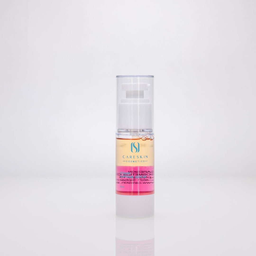 Careskin Vitamin Supreme Serum Pumpflasche – zweiphasiges Vitamin-Gesichtsserum in Rosa und Gelb 30ml